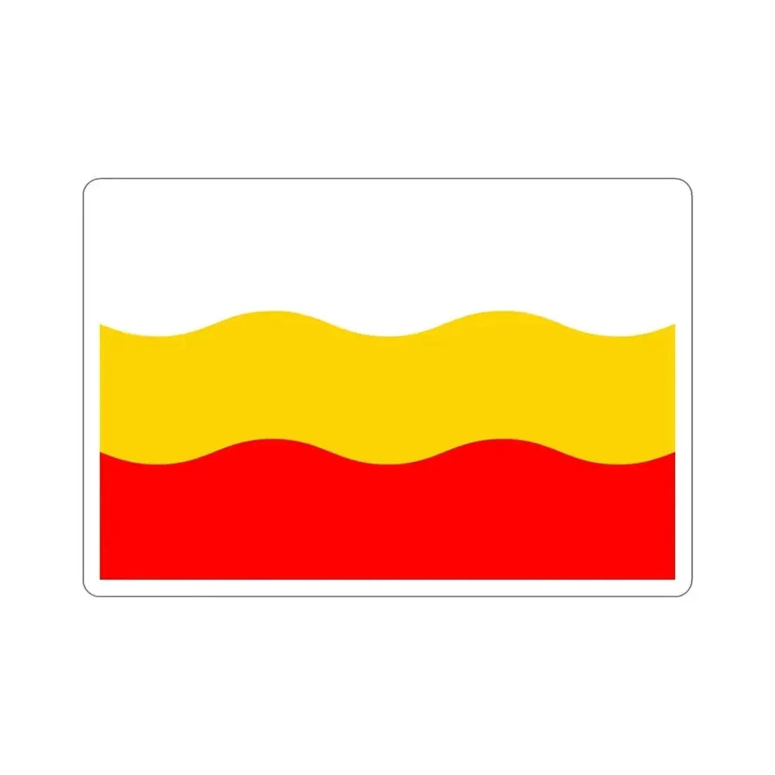 Flag of Děčín Czech Republic STICKER Vinyl Die-Cut Decal 6 Inch - The Sticker Space