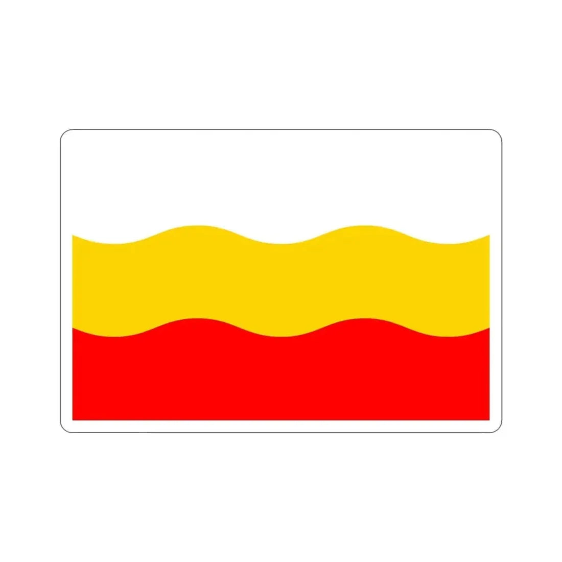 Flag of Děčín Czech Republic STICKER Vinyl Die-Cut Decal 6 Inch - The Sticker Space