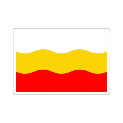 Flag of Děčín Czech Republic STICKER Vinyl Die-Cut Decal - The Sticker Space