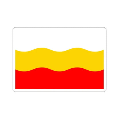 Flag of Děčín Czech Republic STICKER Vinyl Die-Cut Decal - The Sticker Space