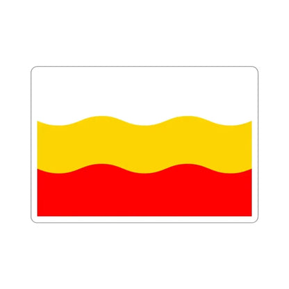 Flag of Děčín Czech Republic STICKER Vinyl Die-Cut Decal - The Sticker Space