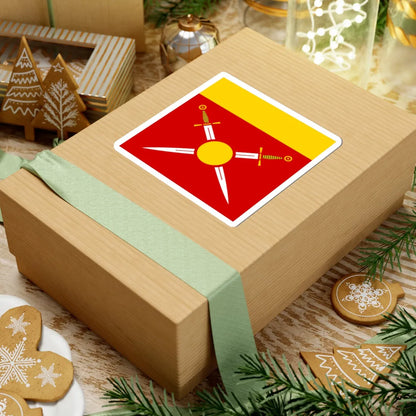 Flag of Dobromyl (Ukraine) STICKER Vinyl Kiss-Cut Decal - The Sticker Space