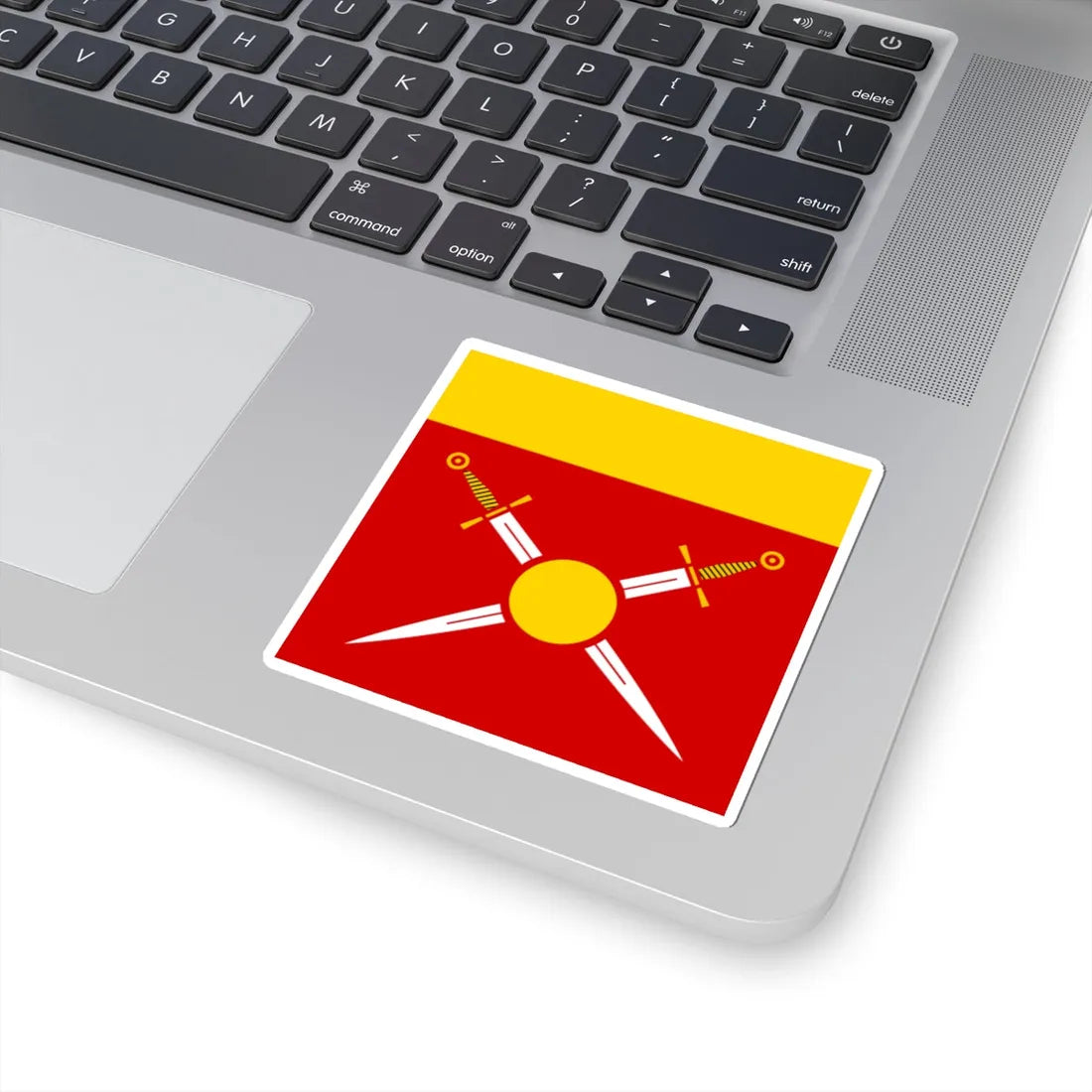 Flag of Dobromyl (Ukraine) STICKER Vinyl Kiss-Cut Decal - The Sticker Space