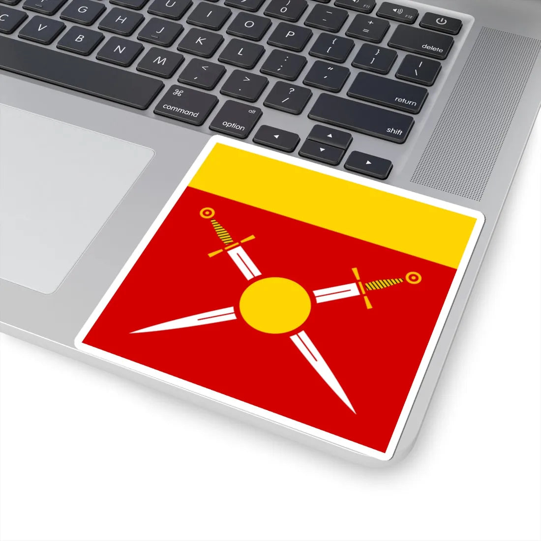 Flag of Dobromyl (Ukraine) STICKER Vinyl Kiss-Cut Decal - The Sticker Space