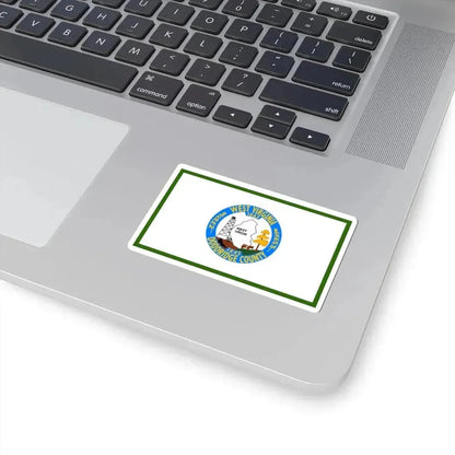Flag of Doddridge County West Virginia (United States) STICKER Vinyl Kiss-Cut Decal - The Sticker Space