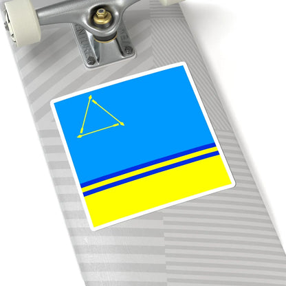 Flag of Dolynska (Ukraine) STICKER Vinyl Kiss-Cut Decal - The Sticker Space