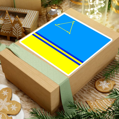 Flag of Dolynska (Ukraine) STICKER Vinyl Kiss-Cut Decal - The Sticker Space