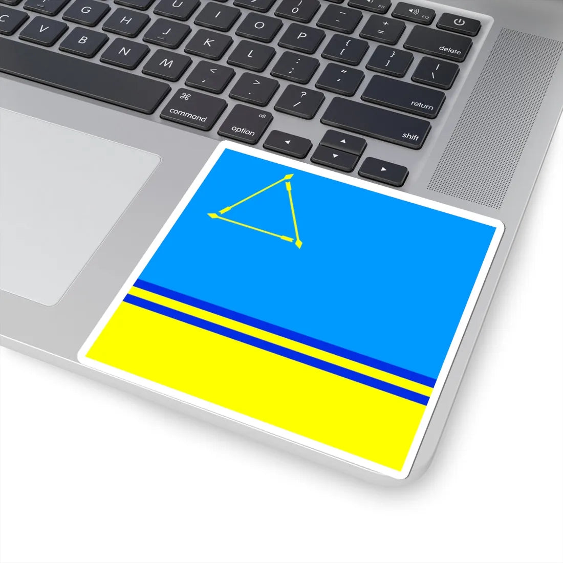 Flag of Dolynska (Ukraine) STICKER Vinyl Kiss-Cut Decal - The Sticker Space