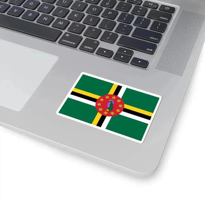 Flag of Dominica 1988-1990 3-2 (Dominica) STICKER Vinyl Kiss-Cut Decal - The Sticker Space