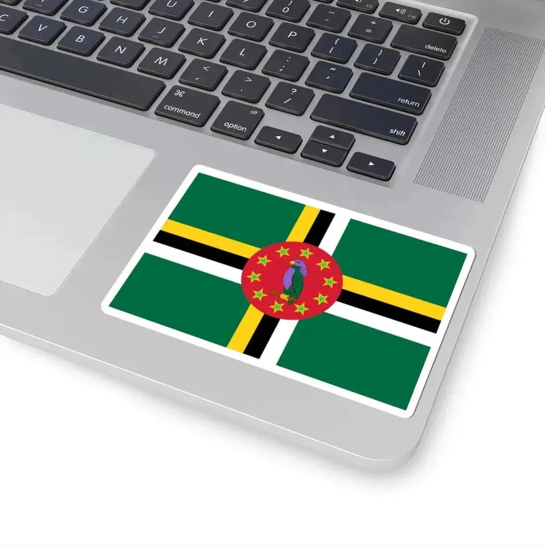 Flag of Dominica 1988-1990 3-2 (Dominica) STICKER Vinyl Kiss-Cut Decal - The Sticker Space