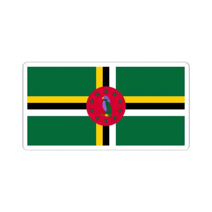 Flag of Dominica (Dominica) STICKER Vinyl Kiss-Cut Decal 2 Inch White - The Sticker Space