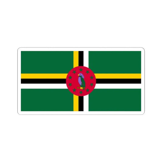 Flag of Dominica (Dominica) STICKER Vinyl Kiss-Cut Decal 2 Inch White - The Sticker Space
