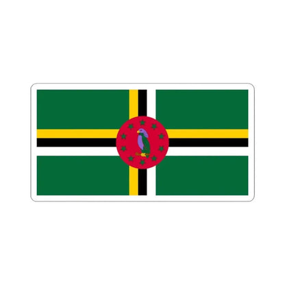 Flag of Dominica (Dominica) STICKER Vinyl Kiss-Cut Decal 3 Inch White - The Sticker Space
