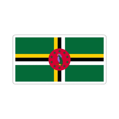 Flag of Dominica (Dominica) STICKER Vinyl Kiss-Cut Decal 6 Inch White - The Sticker Space