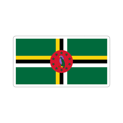 Flag of Dominica STICKER Vinyl Die-Cut Decal-4 Inch-The Sticker Space