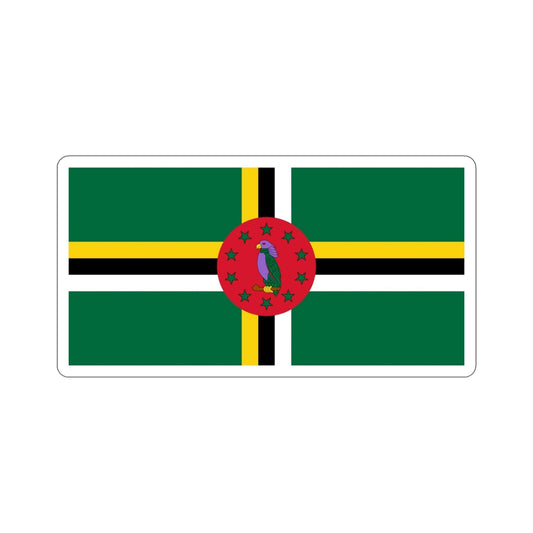 Flag of Dominica STICKER Vinyl Die-Cut Decal-6 Inch-The Sticker Space