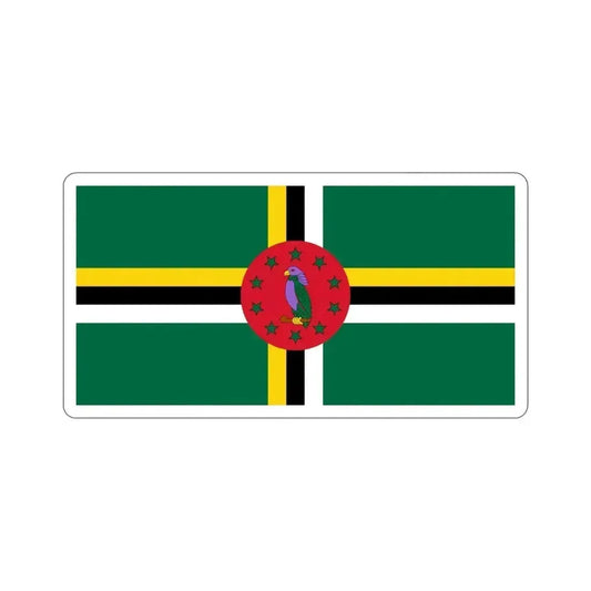 Flag of Dominica STICKER Vinyl Die-Cut Decal 6 Inch - The Sticker Space