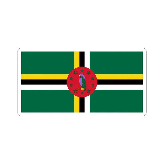 Flag of Dominica STICKER Vinyl Die-Cut Decal 6 Inch - The Sticker Space