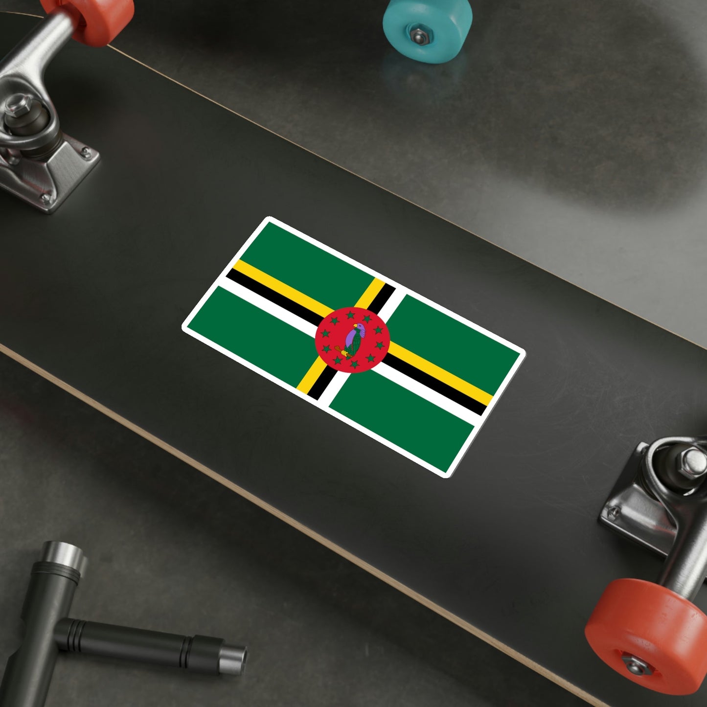 Flag of Dominica STICKER Vinyl Die-Cut Decal-The Sticker Space