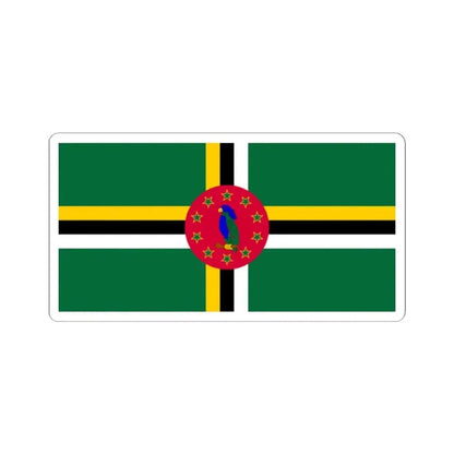 Flag of Dominica variant 1 (Dominica) STICKER Vinyl Kiss-Cut Decal 2 Inch White - The Sticker Space