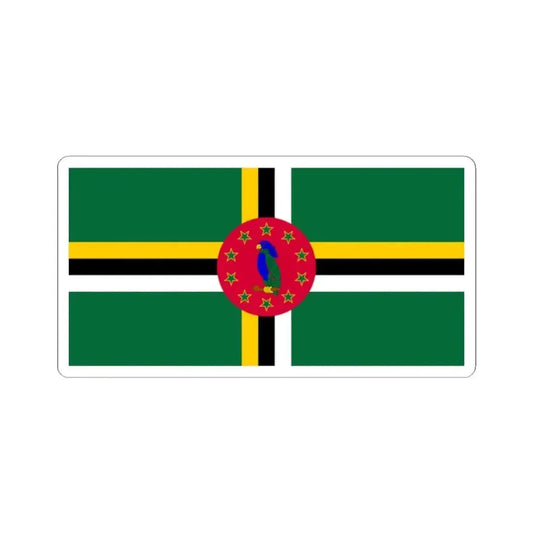 Flag of Dominica variant 1 (Dominica) STICKER Vinyl Kiss-Cut Decal 2 Inch White - The Sticker Space