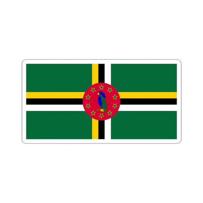 Flag of Dominica variant 1 (Dominica) STICKER Vinyl Kiss-Cut Decal 6 Inch White - The Sticker Space
