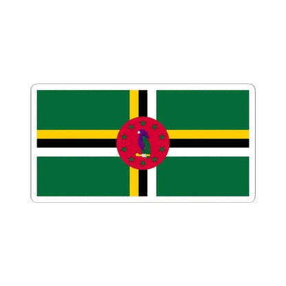 Flag of Dominica variant 2 (Dominica) STICKER Vinyl Kiss-Cut Decal 2 Inch White - The Sticker Space