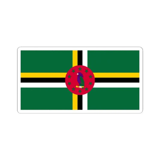Flag of Dominica variant 2 (Dominica) STICKER Vinyl Kiss-Cut Decal 2 Inch White - The Sticker Space