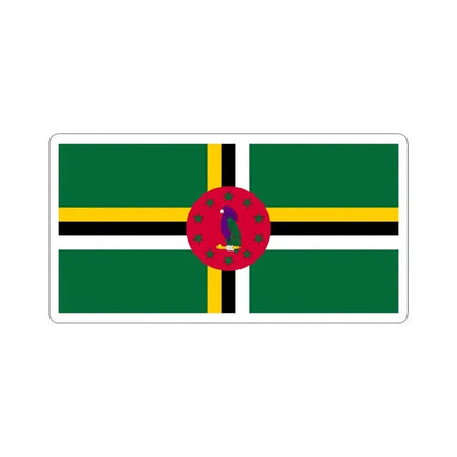 Flag of Dominica variant 2 (Dominica) STICKER Vinyl Kiss-Cut Decal 6 Inch White - The Sticker Space