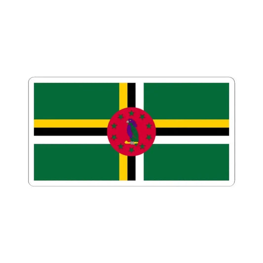 Flag of Dominica variant 3 (Dominica) STICKER Vinyl Kiss-Cut Decal 2 Inch White - The Sticker Space