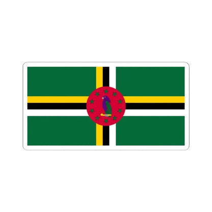 Flag of Dominica variant 4 (Dominica) STICKER Vinyl Kiss-Cut Decal 2 Inch White - The Sticker Space