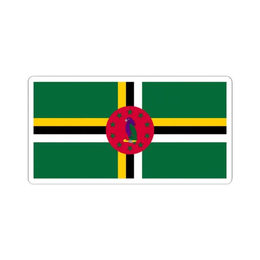 Flag of Dominica variant 4 (Dominica) STICKER Vinyl Kiss-Cut Decal 2 Inch White - The Sticker Space