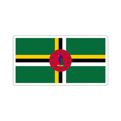 Flag of Dominica variant 4 (Dominica) STICKER Vinyl Kiss-Cut Decal 6 Inch White - The Sticker Space