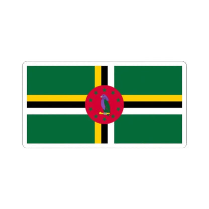 Flag of Dominica variant 5 (Dominica) STICKER Vinyl Kiss-Cut Decal 2 Inch White - The Sticker Space