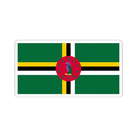 Flag of Dominica variant 5 (Dominica) STICKER Vinyl Kiss-Cut Decal 2 Inch White - The Sticker Space