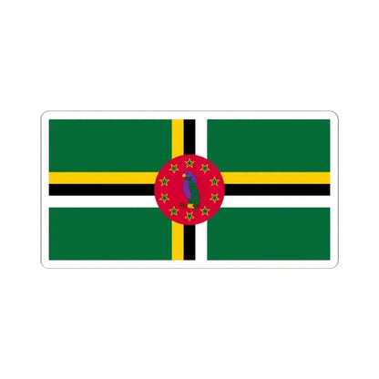Flag of Dominica variant 6 (Dominica) STICKER Vinyl Kiss-Cut Decal 2 Inch White - The Sticker Space