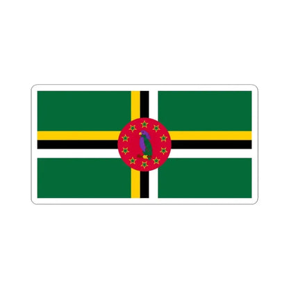 Flag of Dominica variant 6 (Dominica) STICKER Vinyl Kiss-Cut Decal 3 Inch White - The Sticker Space