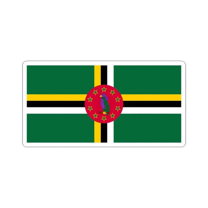 Flag of Dominica variant 6 (Dominica) STICKER Vinyl Kiss-Cut Decal 6 Inch White - The Sticker Space