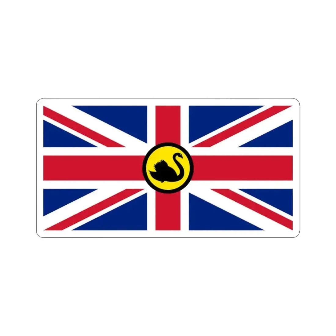Flag of Dominion of Westralia secession movement (Australia) STICKER Vinyl Kiss-Cut Decal 3 Inch White - The Sticker Space