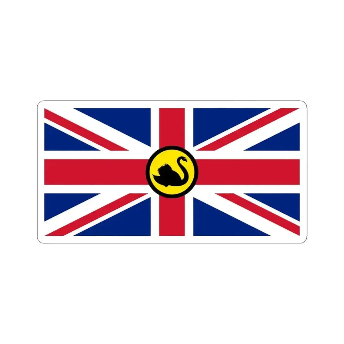 Flag of Dominion of Westralia secession movement (Australia) STICKER Vinyl Kiss-Cut Decal 4 Inch White - The Sticker Space