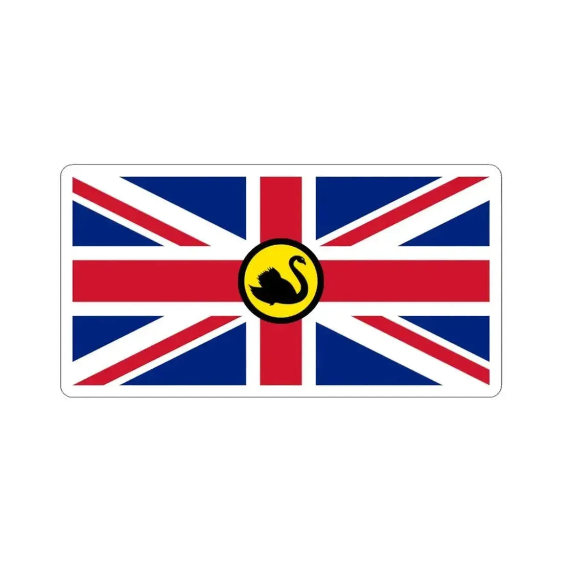 Flag of Dominion of Westralia secession movement (Australia) STICKER Vinyl Kiss-Cut Decal 6 Inch White - The Sticker Space