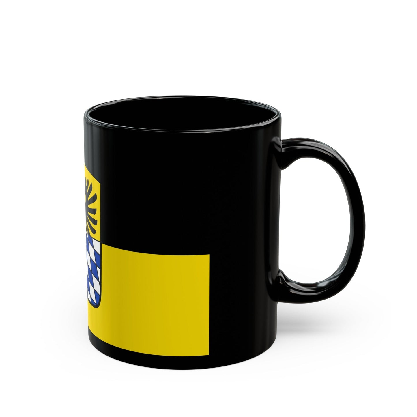 Flag of Donau Ries Germany - Black Coffee Mug-The Sticker Space