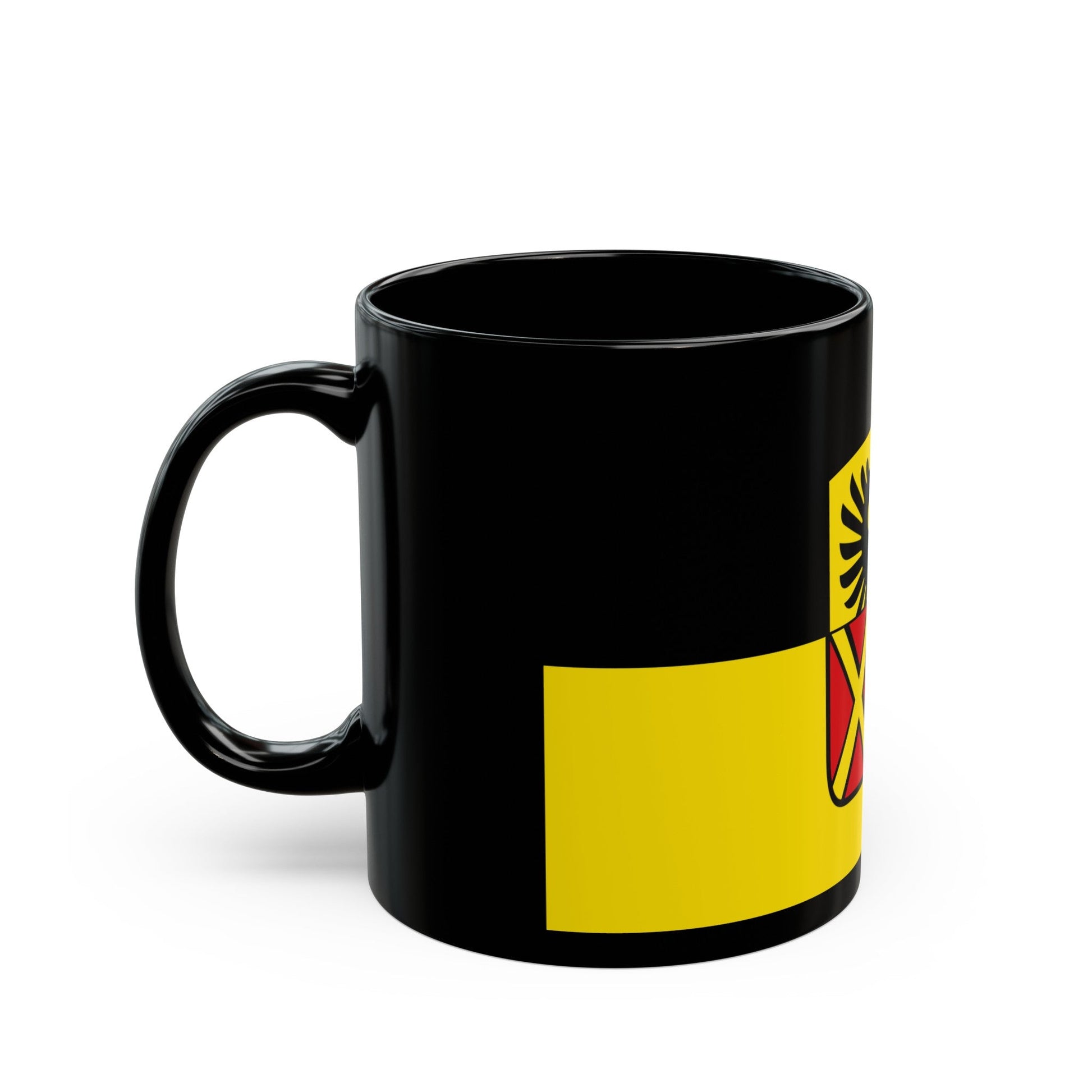 Flag of Donau Ries Germany - Black Coffee Mug-The Sticker Space