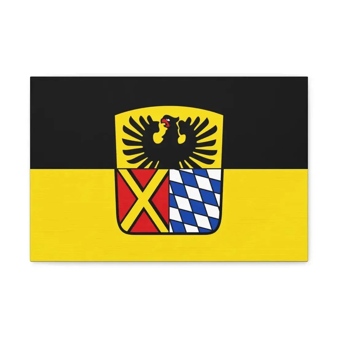 Flag of Donau Ries Germany - Canvas Wall Art 18″ x 12″ 1.25" - The Sticker Space