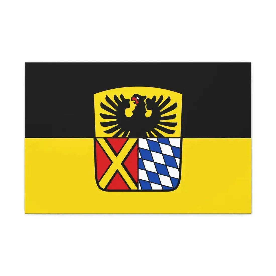 Flag of Donau Ries Germany - Canvas Wall Art 30" x 20" 1.25" - The Sticker Space