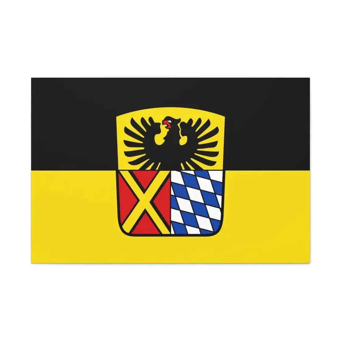 Flag of Donau Ries Germany - Canvas Wall Art 36" x 24" 1.25" - The Sticker Space