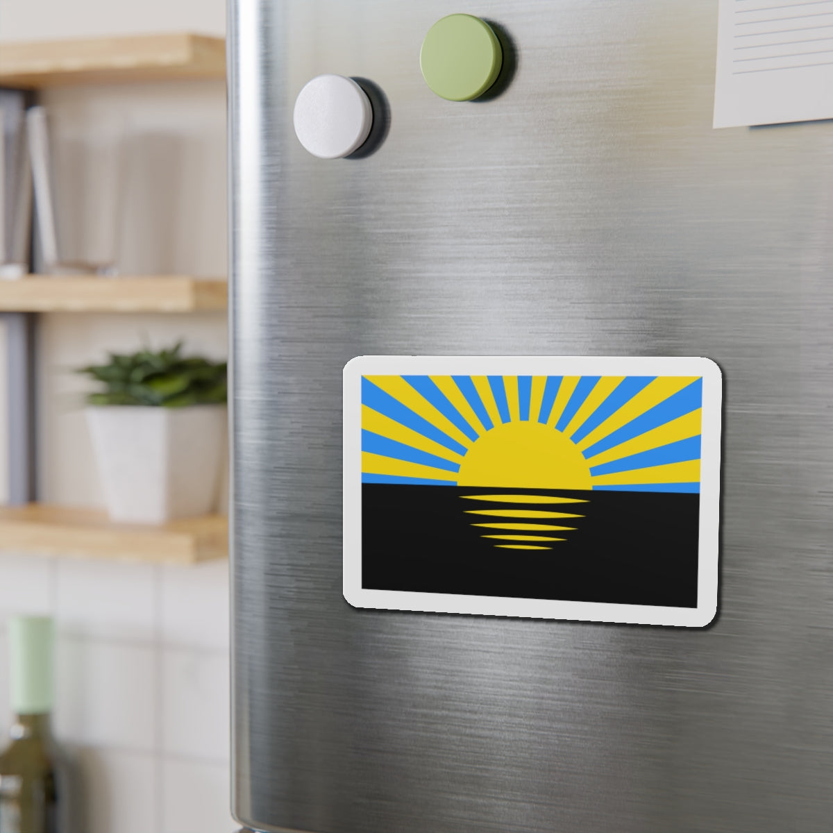 Flag of Donetsk Oblast Ukraine - Die-Cut Magnet-The Sticker Space