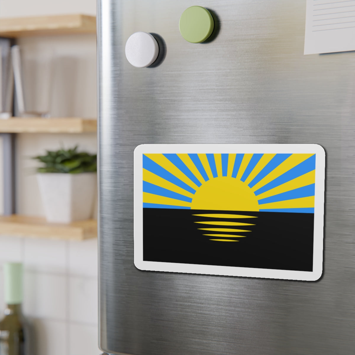 Flag of Donetsk Oblast Ukraine - Die-Cut Magnet-The Sticker Space