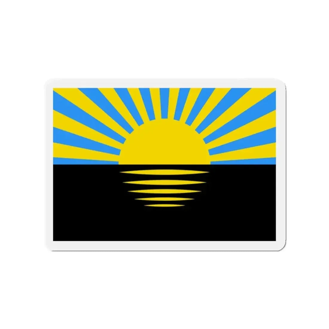 Flag of Donetsk Oblast Ukraine - Refrigerator Magnet 2 Inch - The Sticker Space