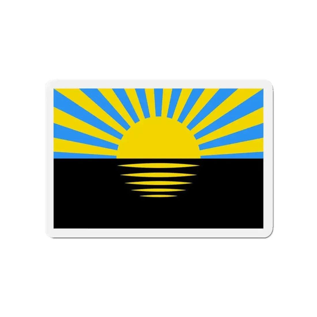 Flag of Donetsk Oblast Ukraine - Refrigerator Magnet 3 Inch - The Sticker Space